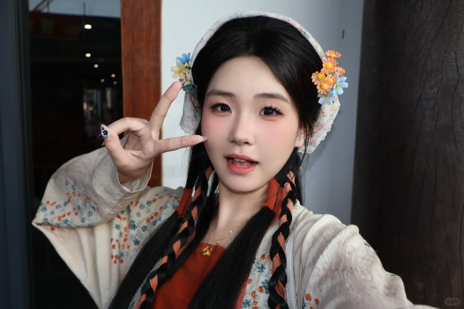 在篁岭当一天的晒秋娘🍂