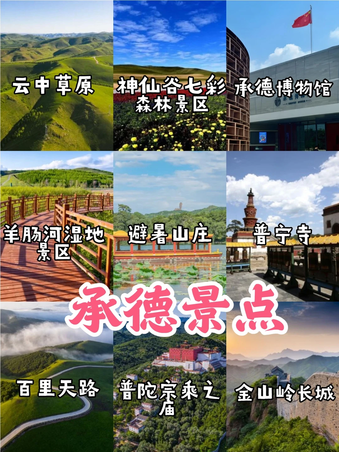🌈河北旅游地图【美景+美食】看这里🥳