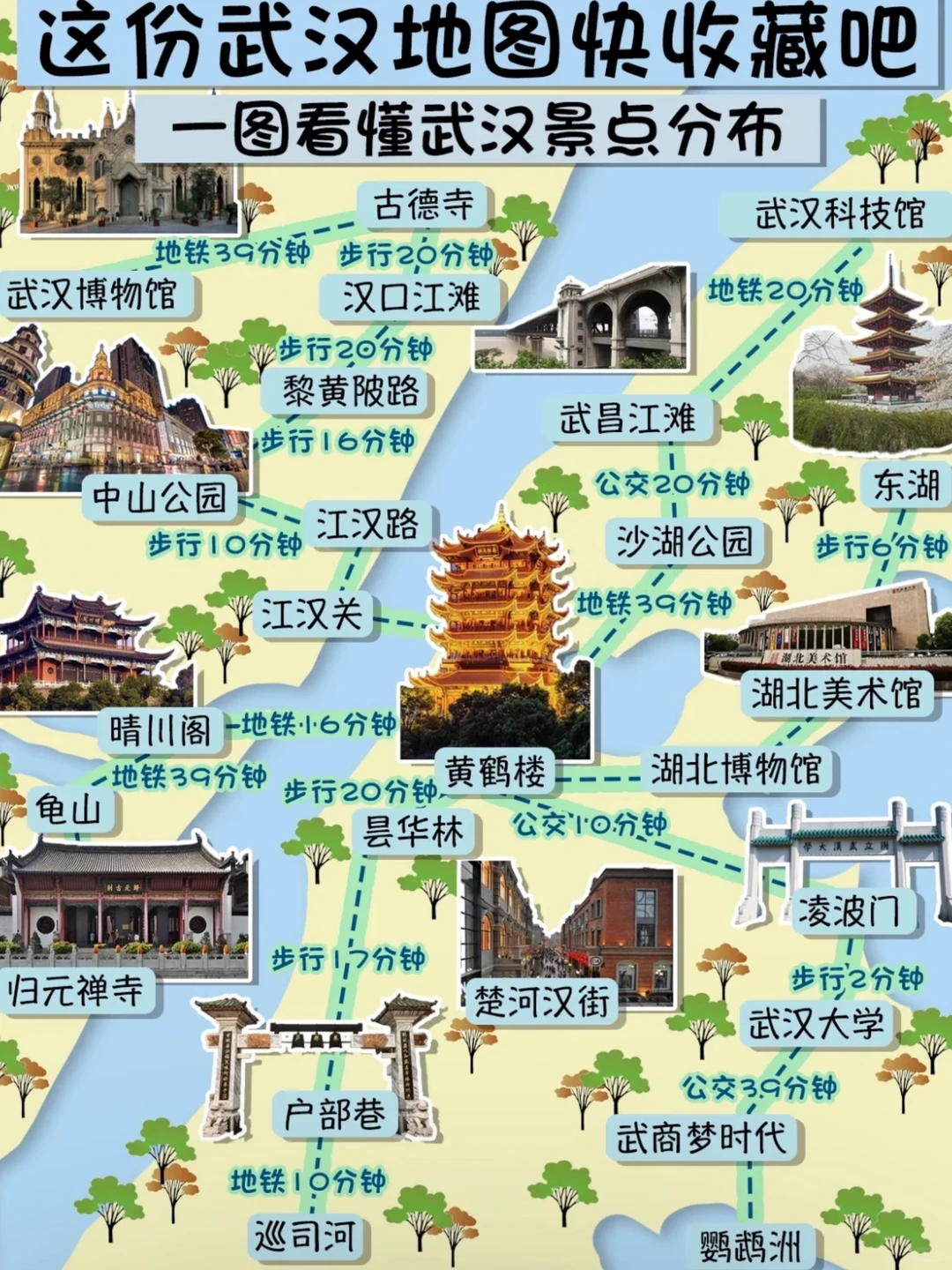 武汉旅游攻略｜3天2晚路线+景点+特产清单