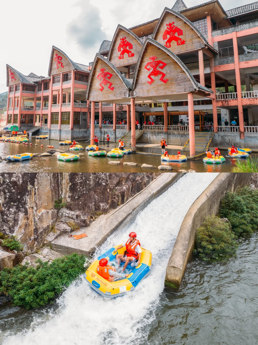 在五指山玩水真的爽疯了💦