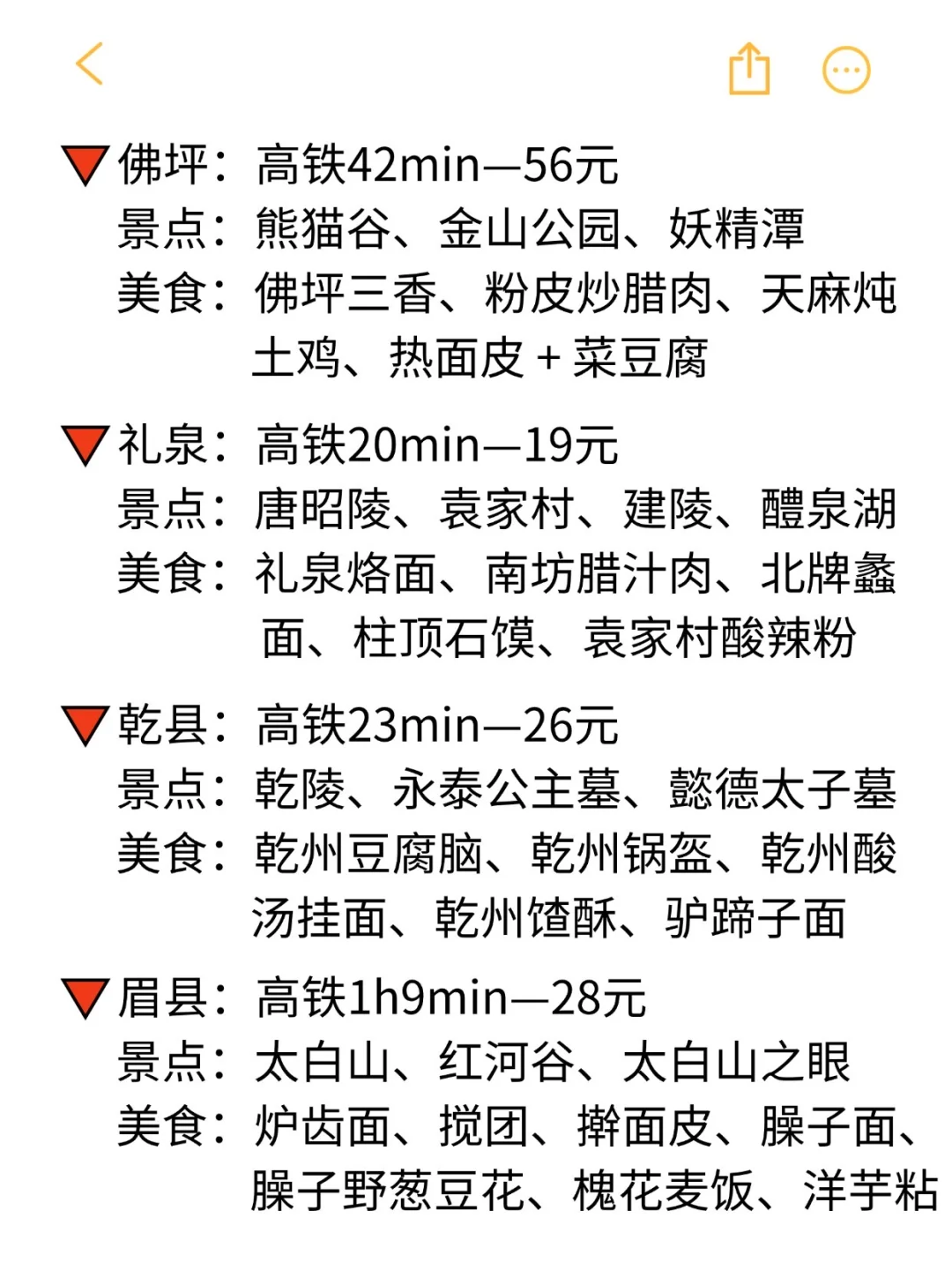 西安出发2h可到达的35个旅游城市大盘点👍