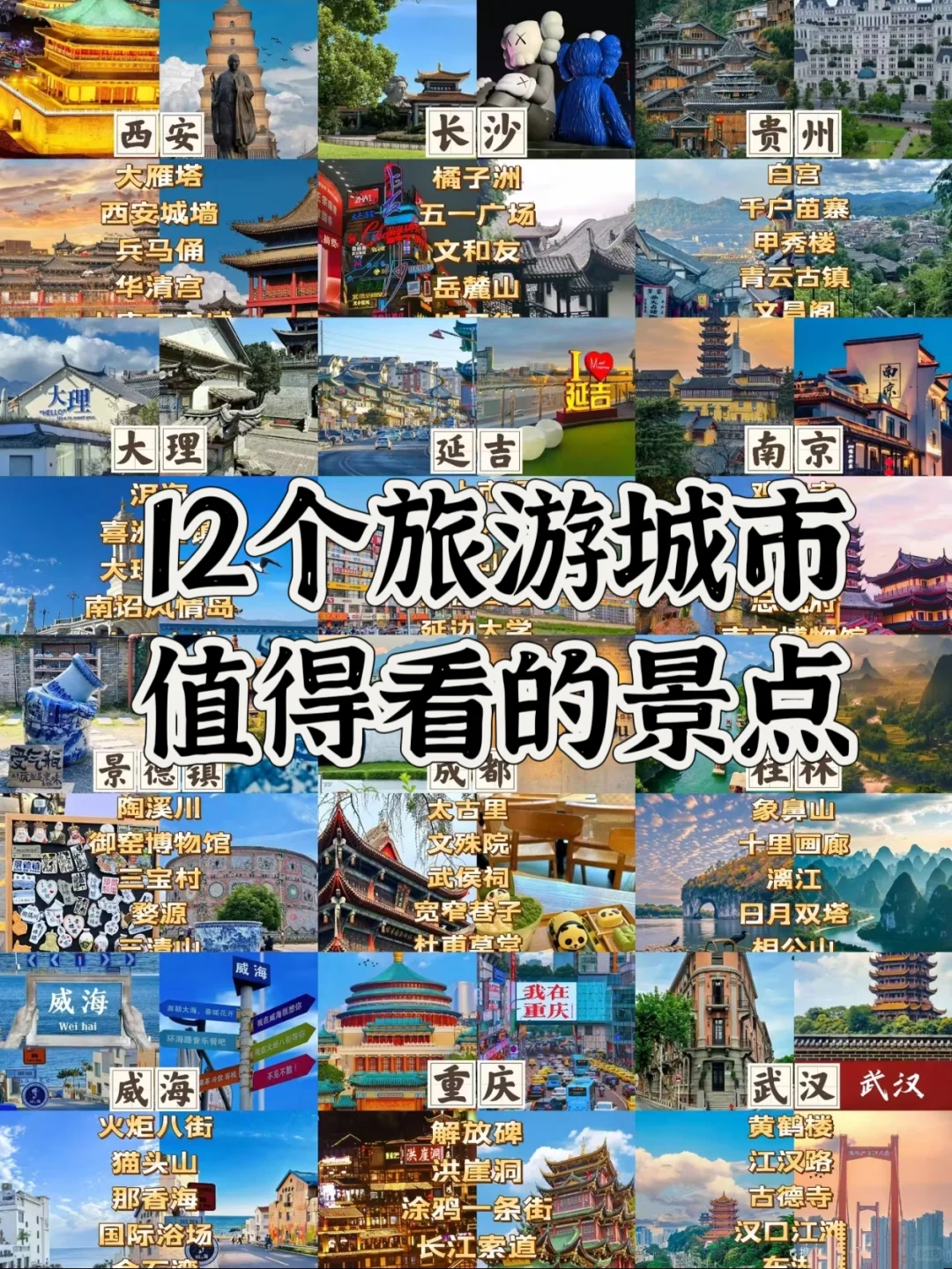 12️个旅游城市值得看的景点❗❗❗