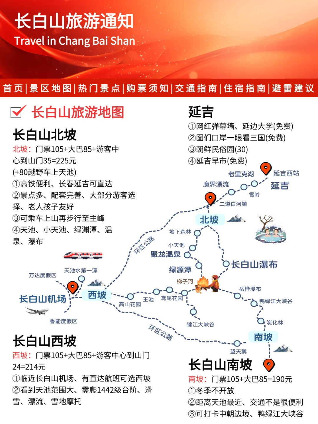 长白山刚发布的旅游通知‼️幸好提前看到了
