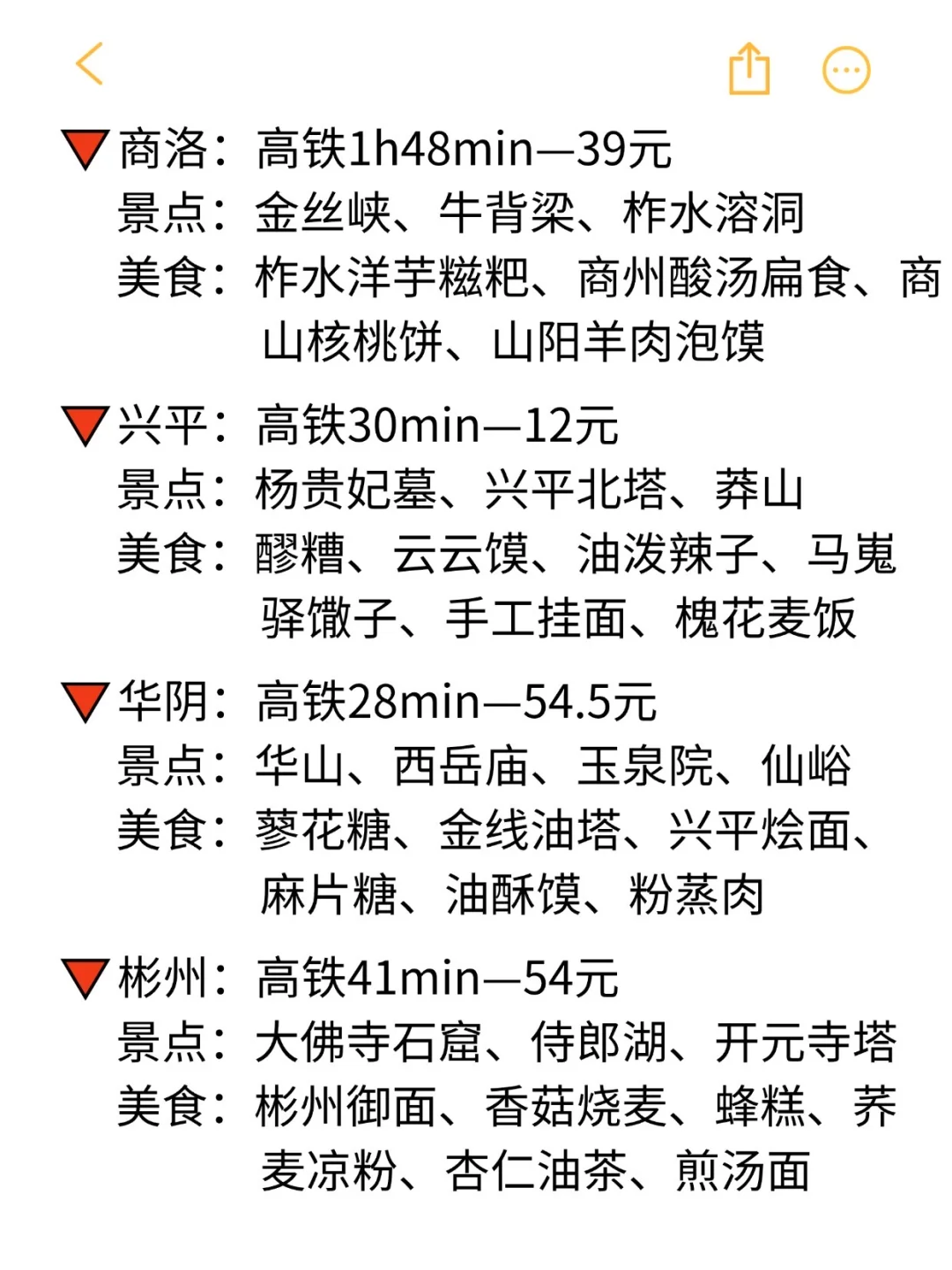 西安出发2h可到达的35个旅游城市大盘点👍