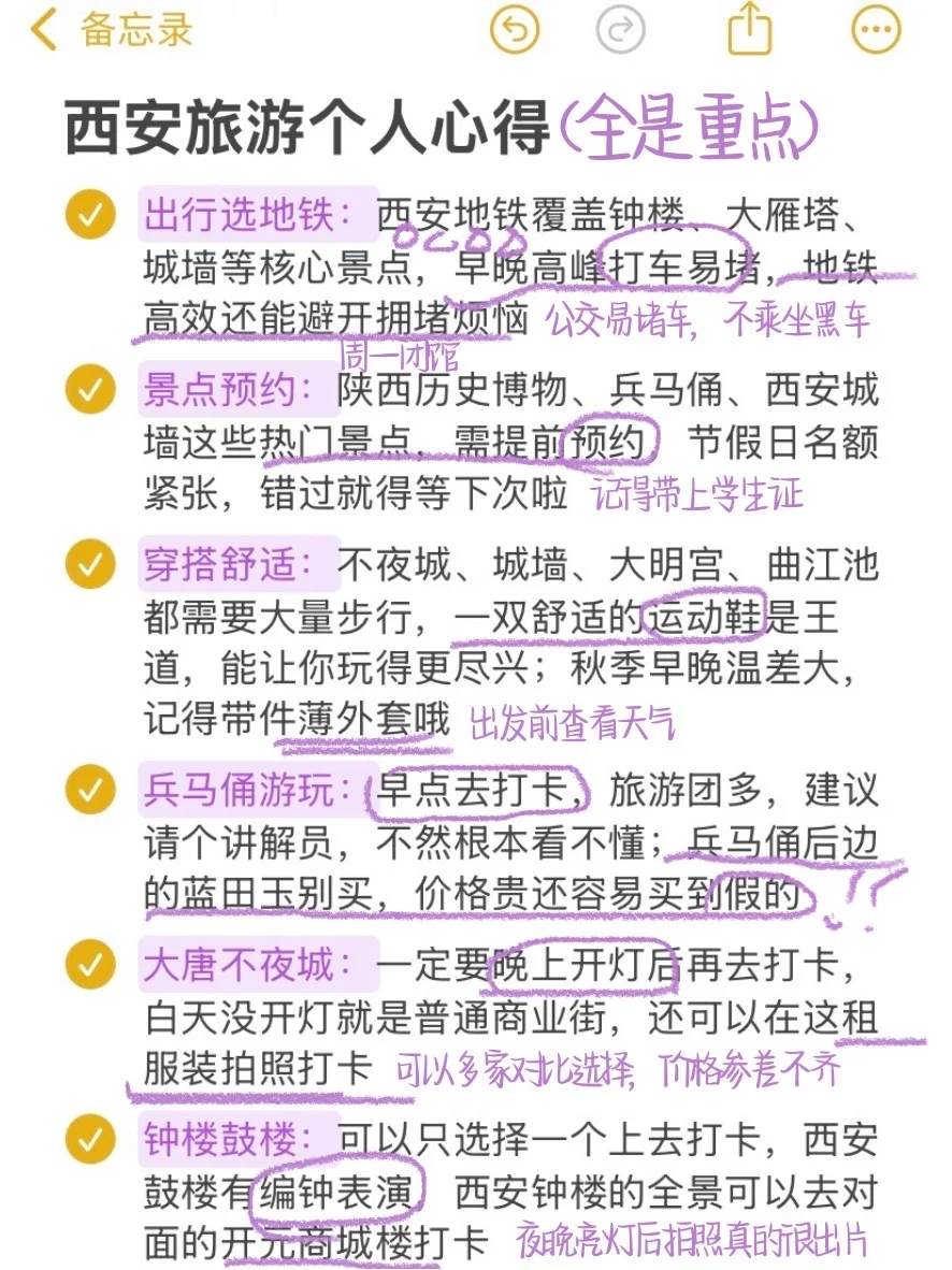 直接抄❗️J人做的西安旅游攻略太牛了🔥