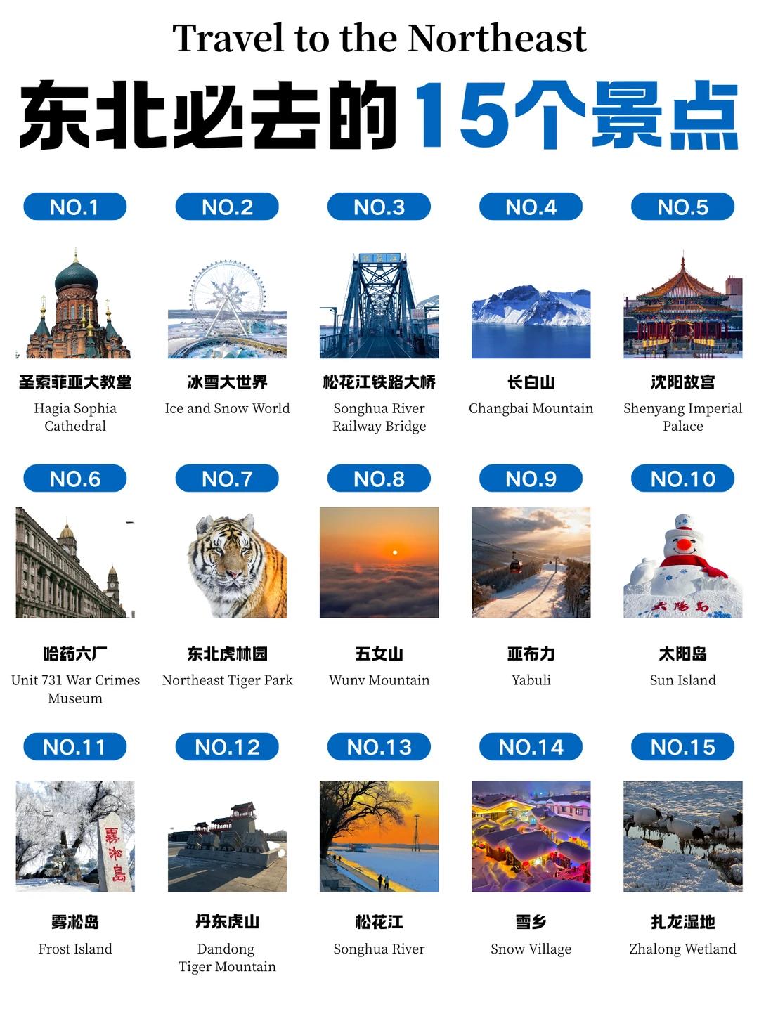 东北必去的15个景点，你都去过几个❓