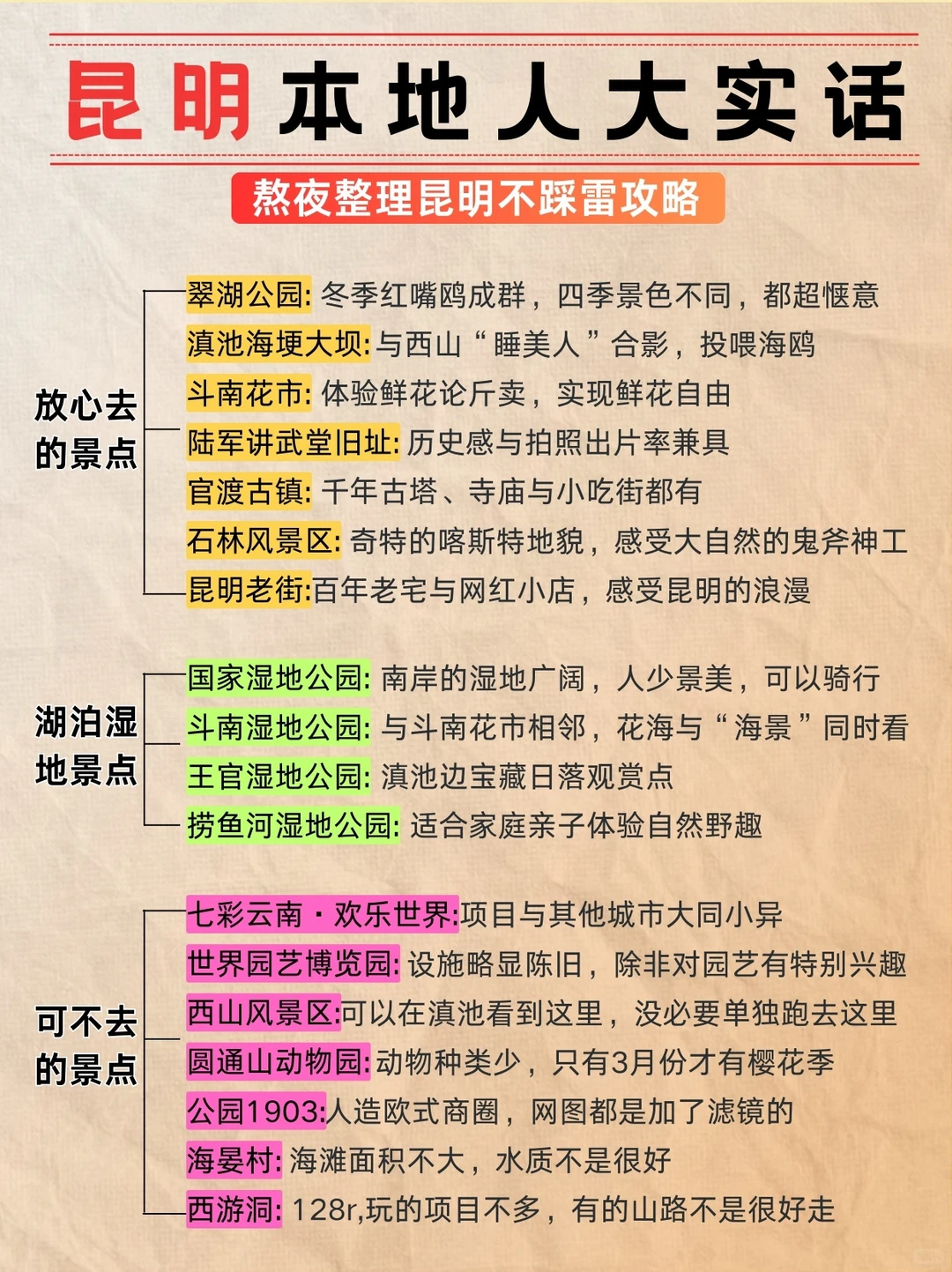 12-2月来昆明玩的！别怪我没提前告诉你！