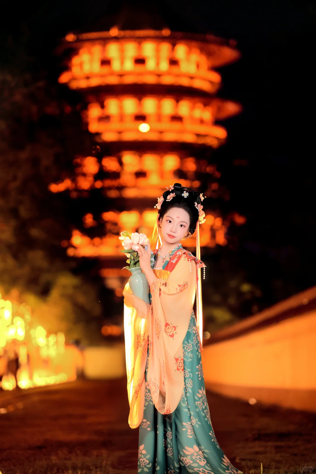 九洲池夜景、洛阳约拍丨九洲池约拍