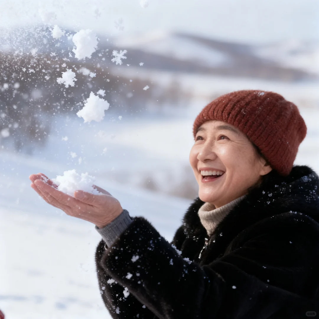 被乌兰布统的冬雪美哭了！
