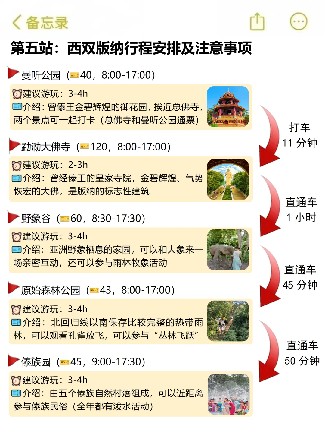 对自己做的云南旅游攻略满意哭了（手写版）