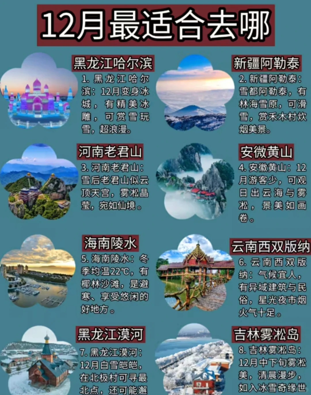 12月最适合去哪?快列进你的行程计划里面吧