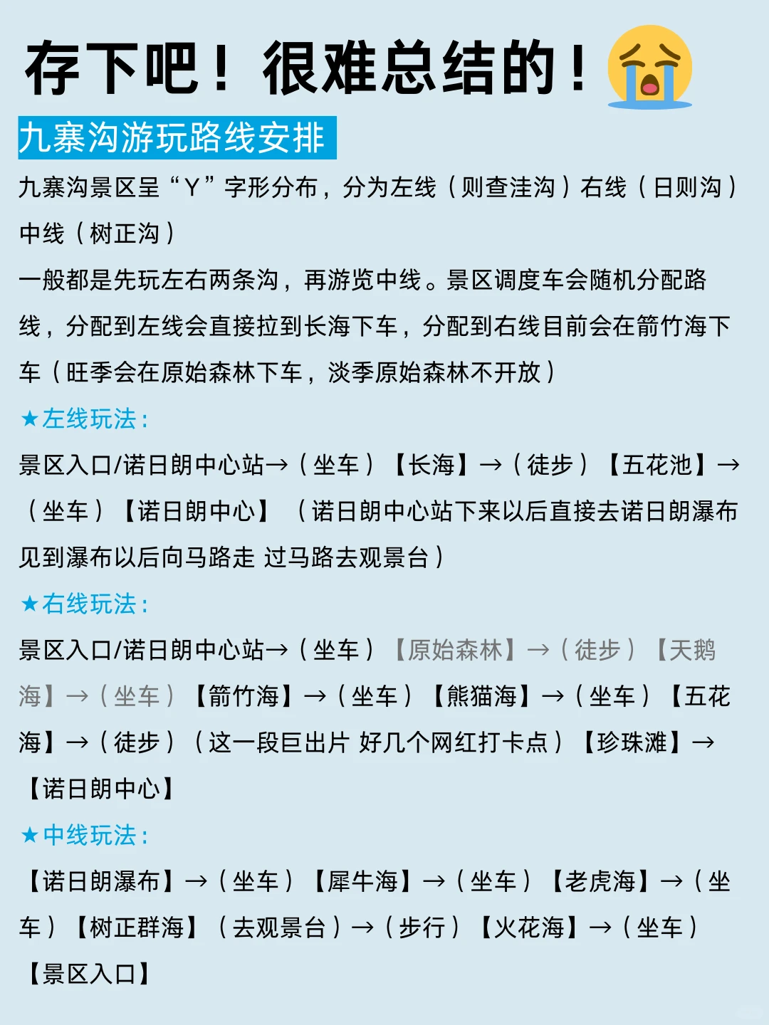 哇塞！被男友做的九寨沟旅游攻略惊艳到了