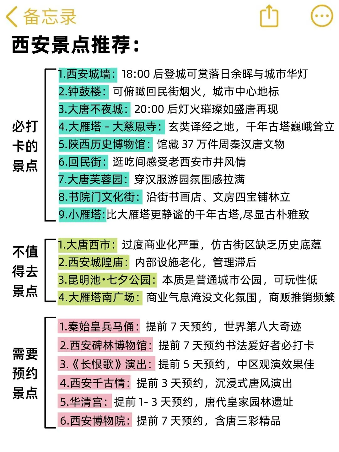 12月、1月去西安的存下吧！很难找全的