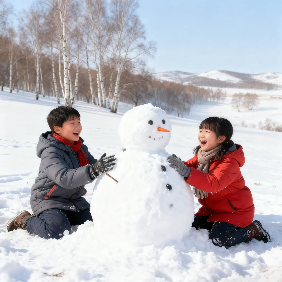 被乌兰布统的冬雪美哭了！