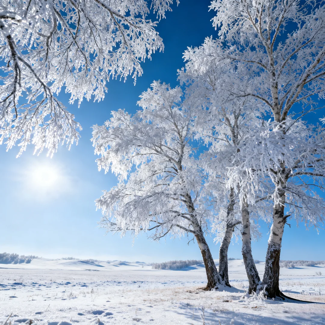 被乌兰布统的冬雪美哭了！