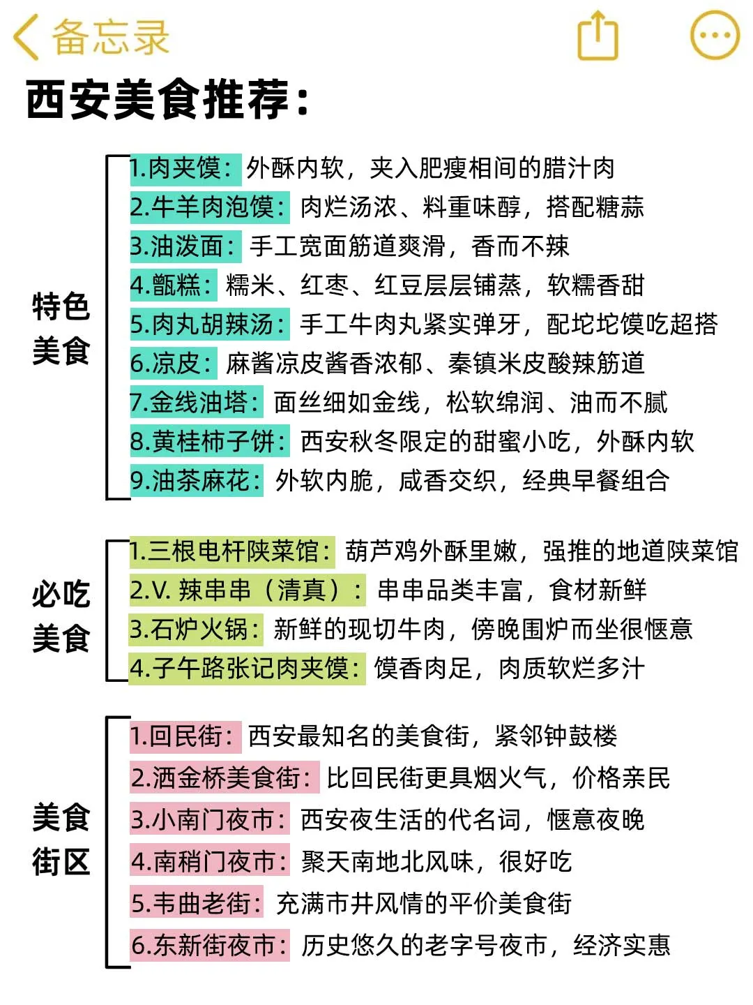 12月、1月去西安的存下吧！很难找全的
