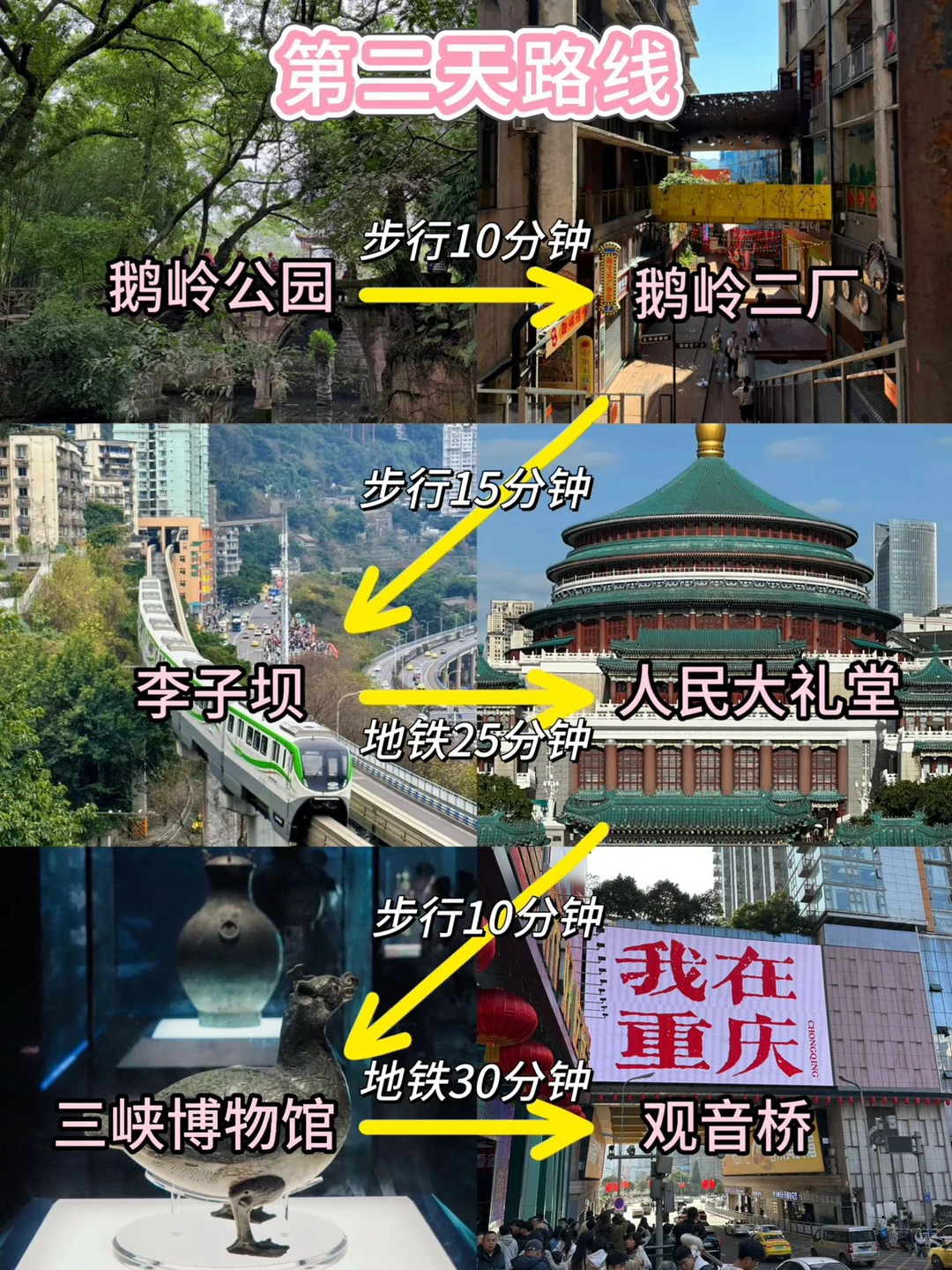 重庆三天已回。。（个人真实感受）