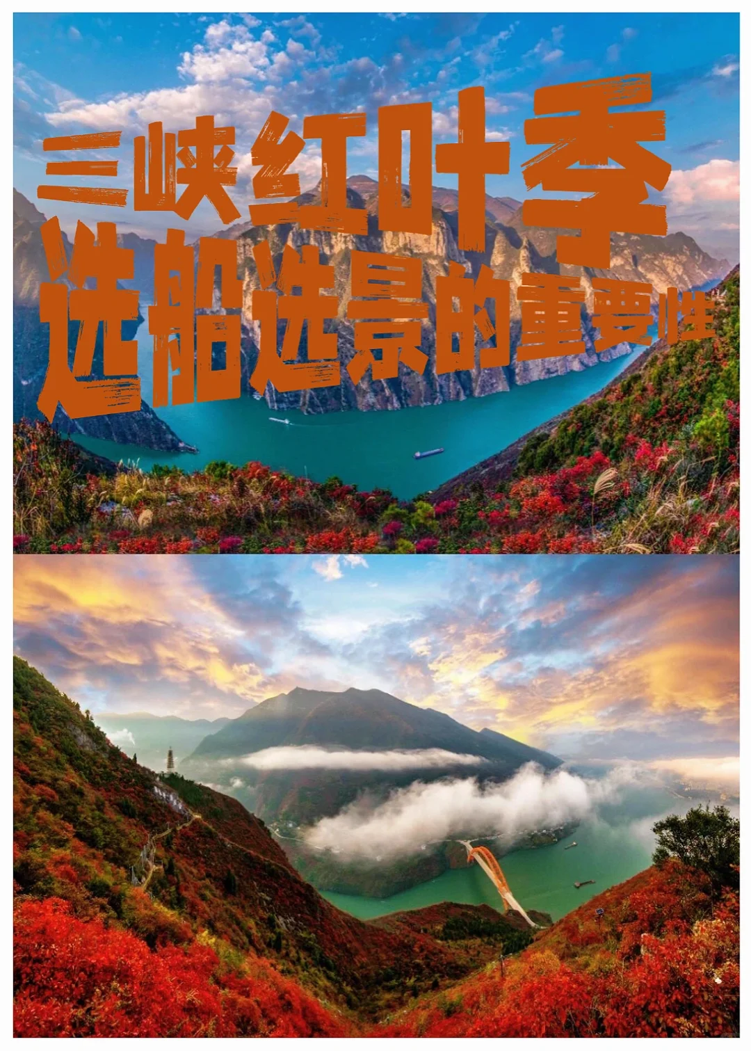 11月观赏三峡红叶选船及最佳景点攻略来咯！