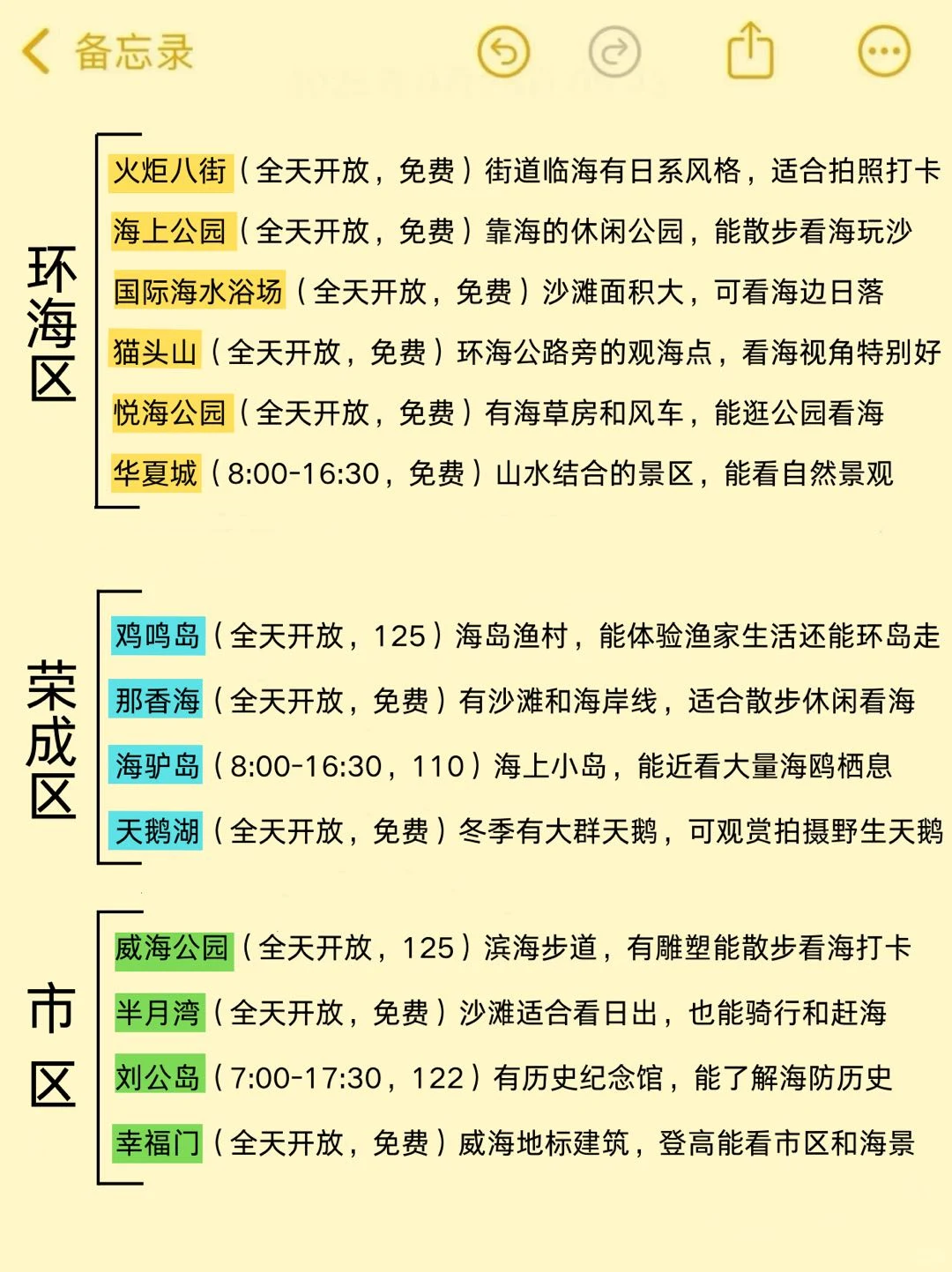 威海去了6次，我的建议是...