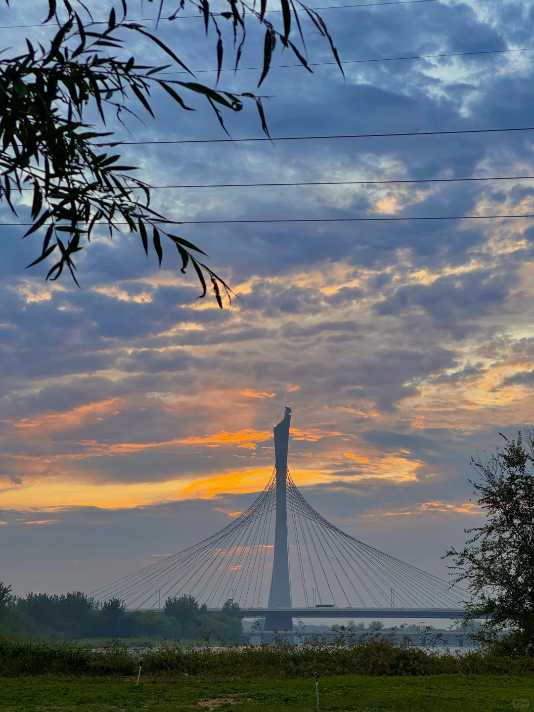 雨后的滹沱河太美啦🌇