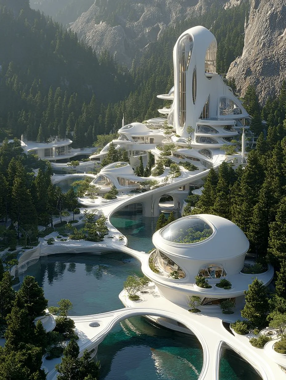 未来有机生态建筑群