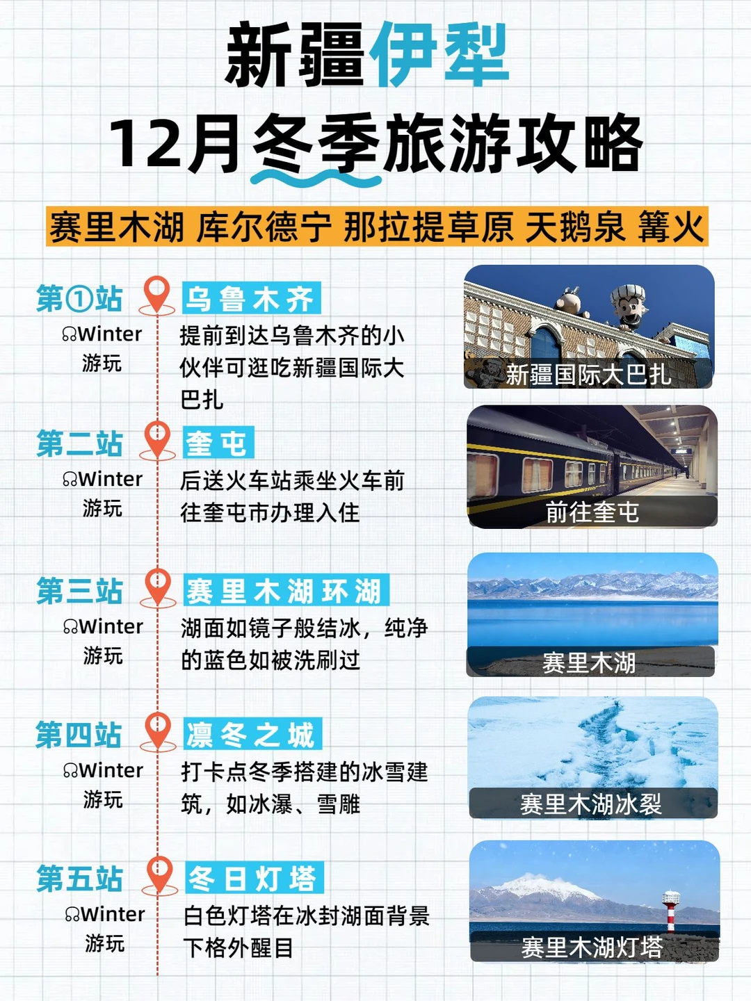 新疆伊犁冬季12月旅游攻略❄️速码