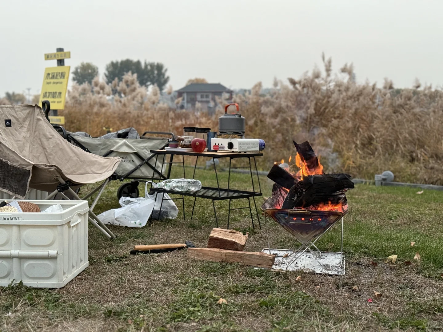 周一不想上班，直接溜去明曦湖躺平！