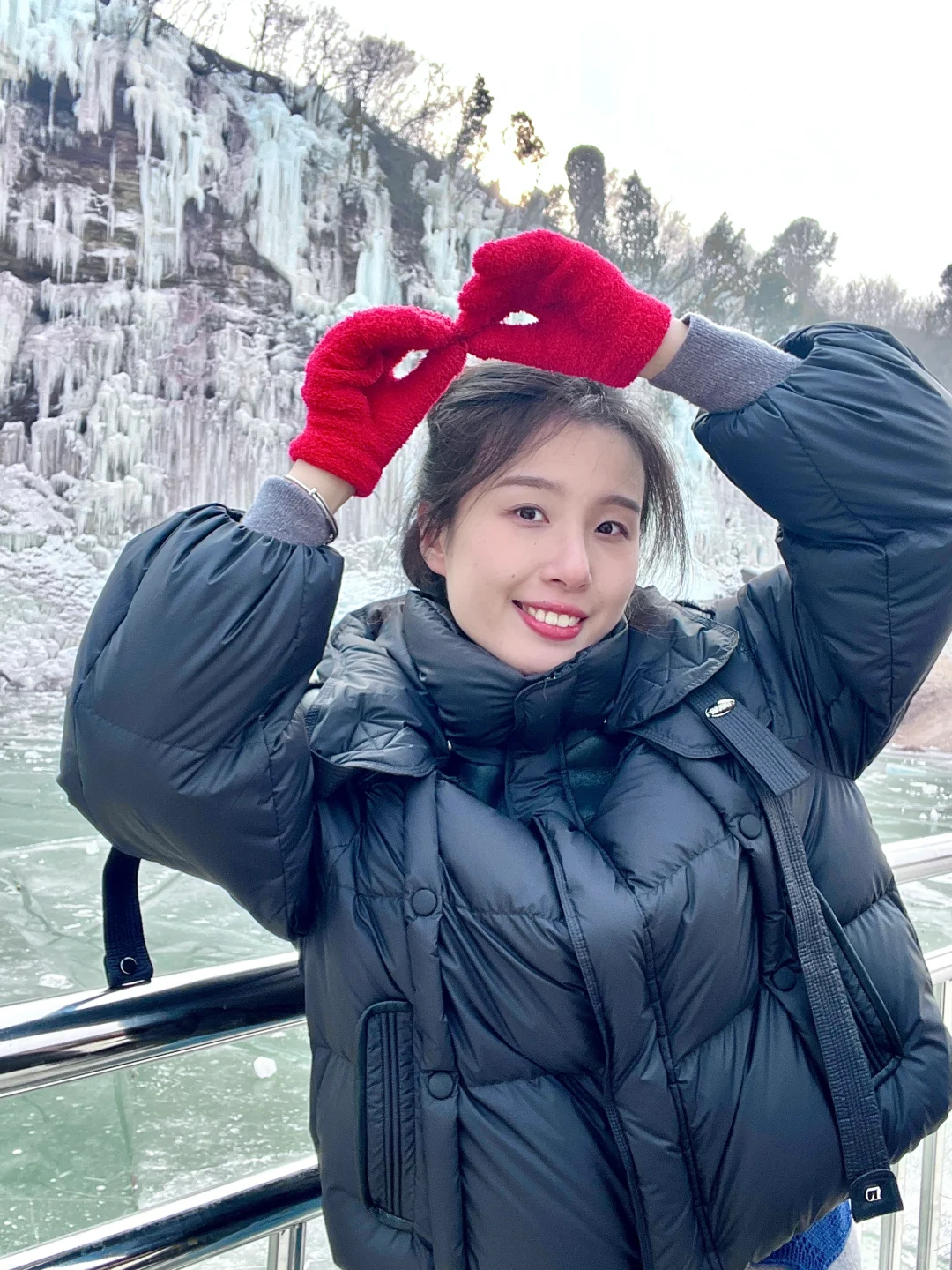 不是冰岛，是济南莱芜红崖村冰瀑布💙🩵🤍❄️