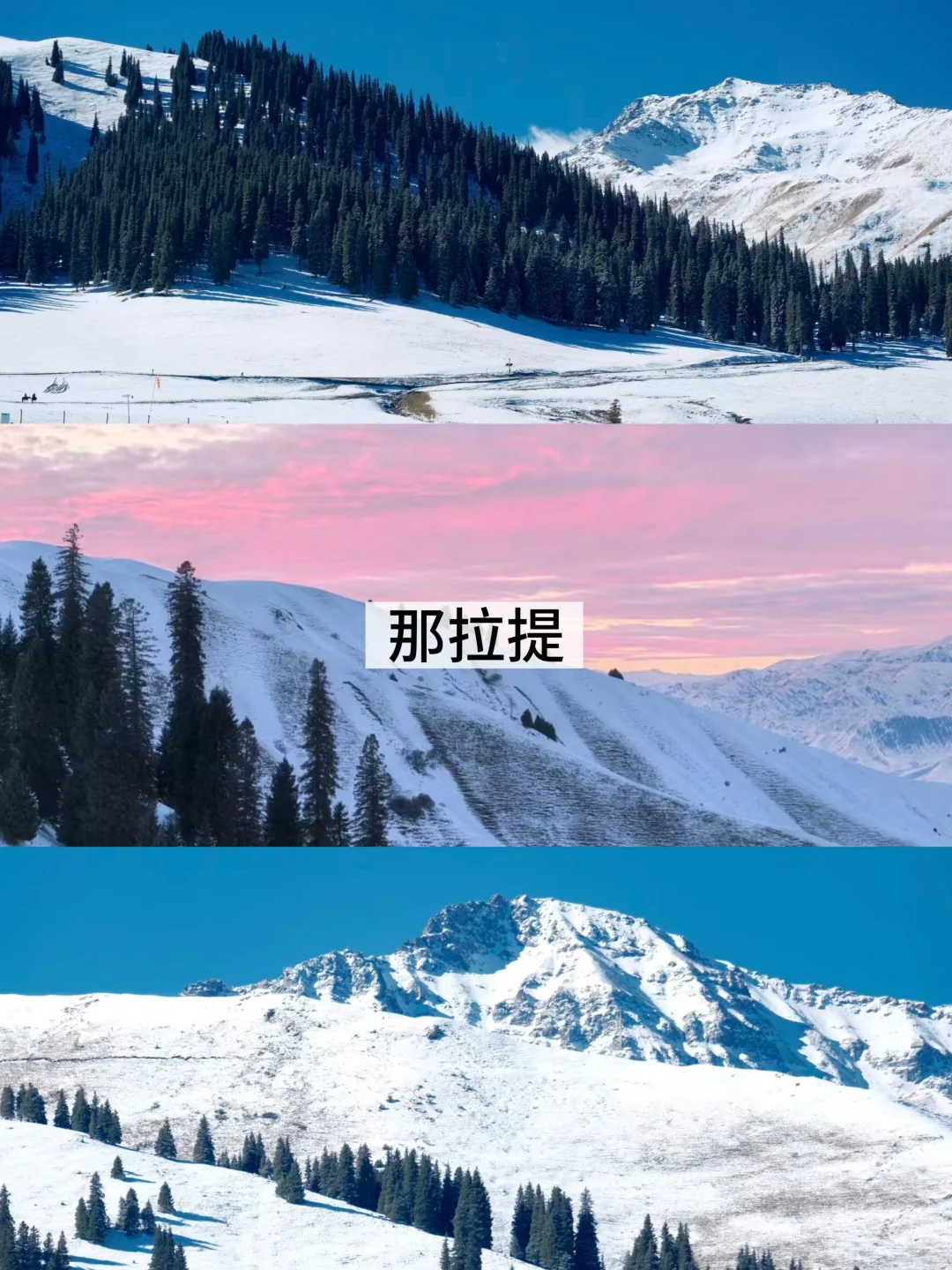 带娃玩冰雪别卷喀纳斯了!伊犁暖5℃人还少