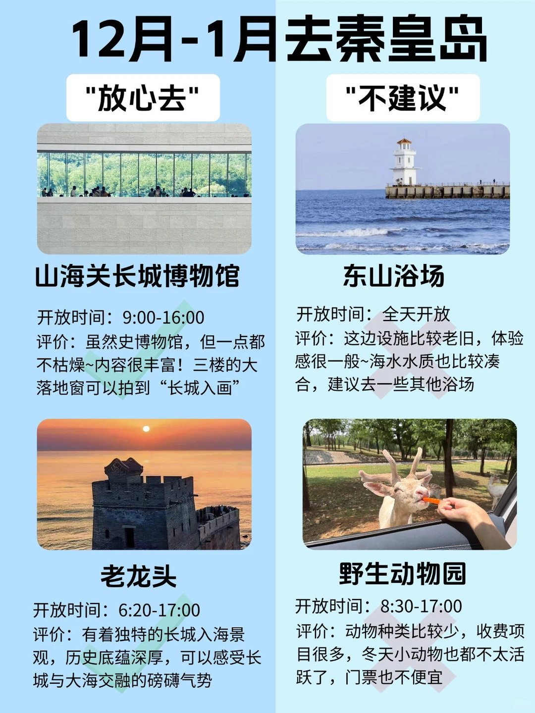 谁懂啊！终于有人把冬季秦皇岛游玩说清楚了