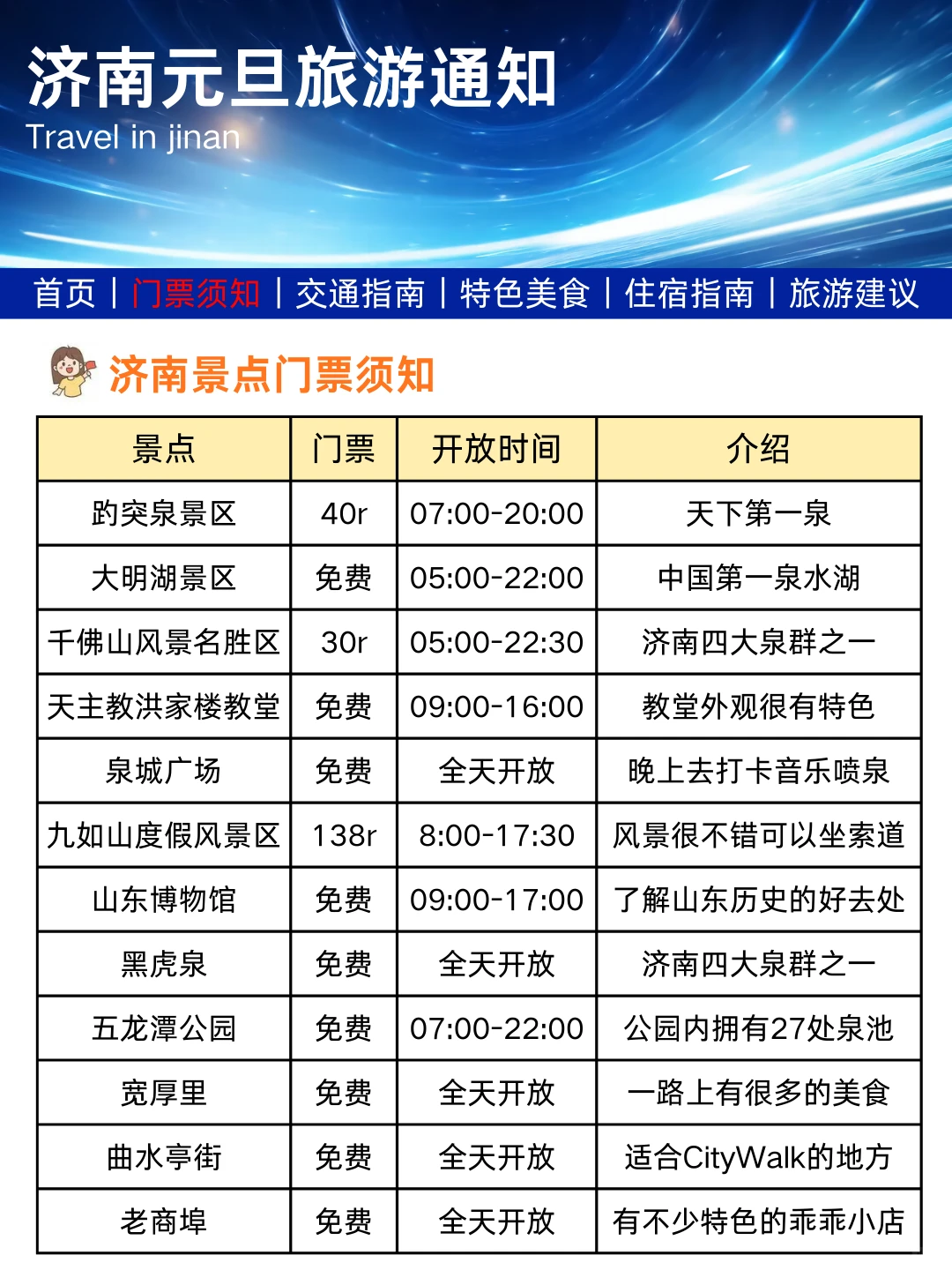 济南刚发布的旅游通知！幸好提前看到了