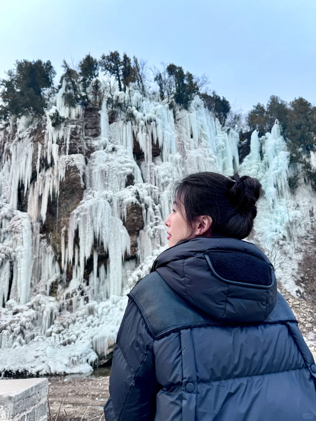 不是冰岛，是济南莱芜红崖村冰瀑布💙🩵🤍❄️