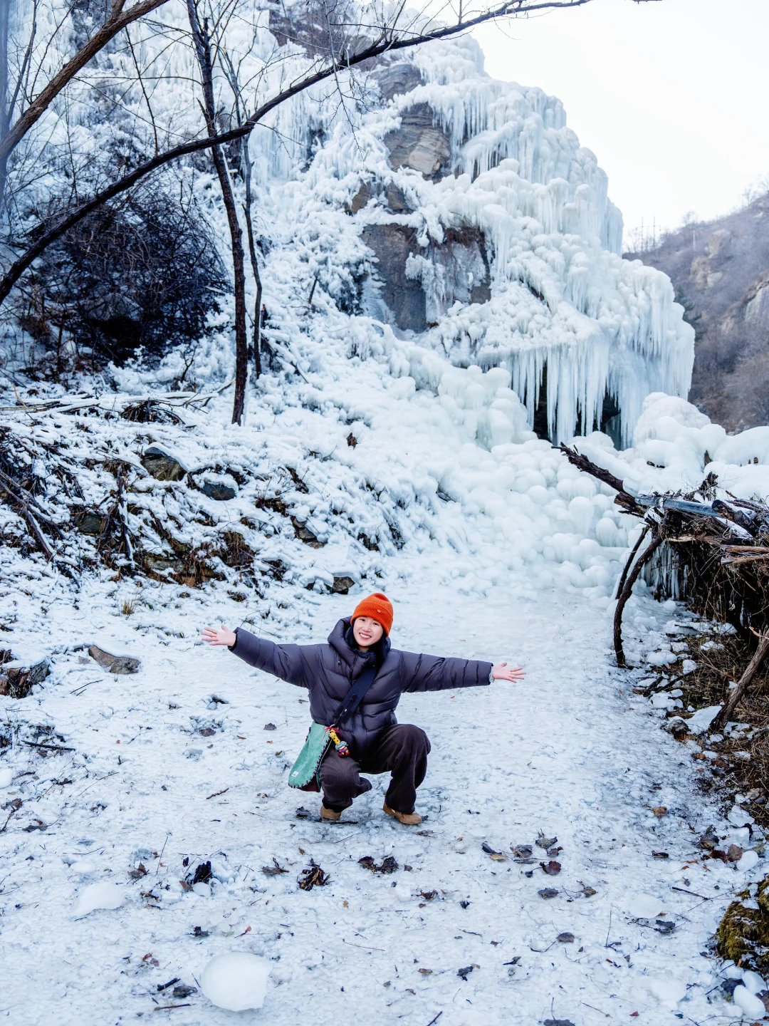 我宣布❗这是属于京津冀人的超大冰瀑❗附地址