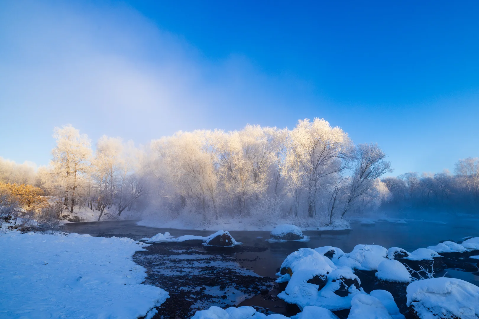 零下30℃的冰雪雾凇童话世界