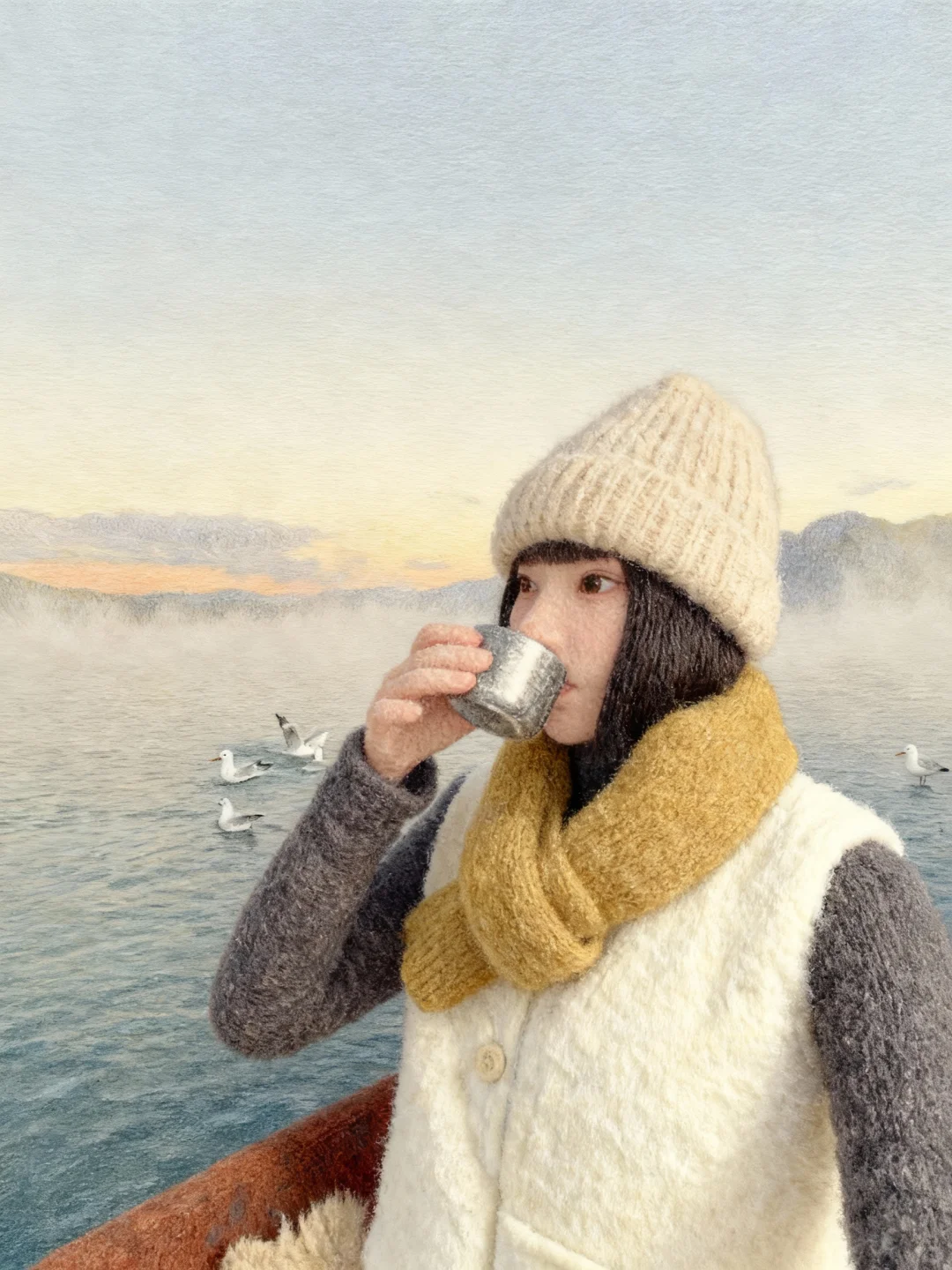 谁懂这个泸沽湖晨雾日出的含金量！！2天365