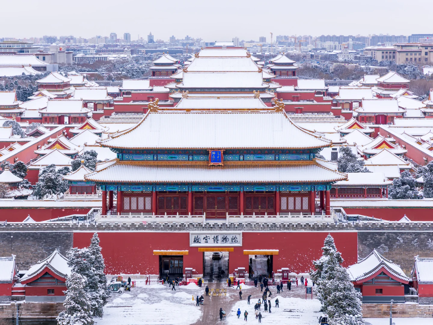 大雪后~约不上故宫的都给我去景山！