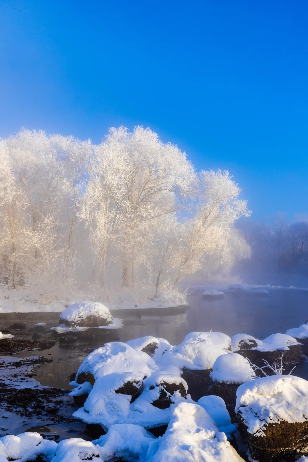 零下30℃的冰雪雾凇童话世界