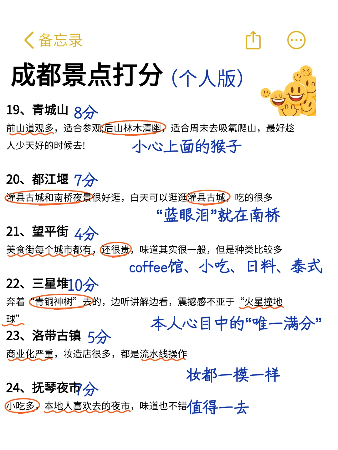 成都景点打分（个人感受！不喜勿喷！😋）