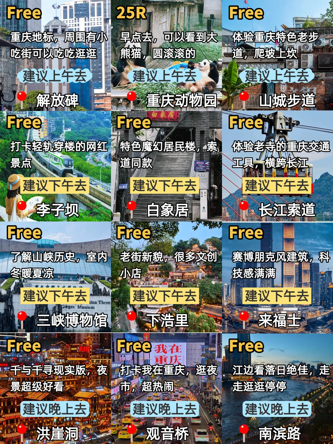 📍重庆景点避坑攻略 | 去之前一定要看‼️