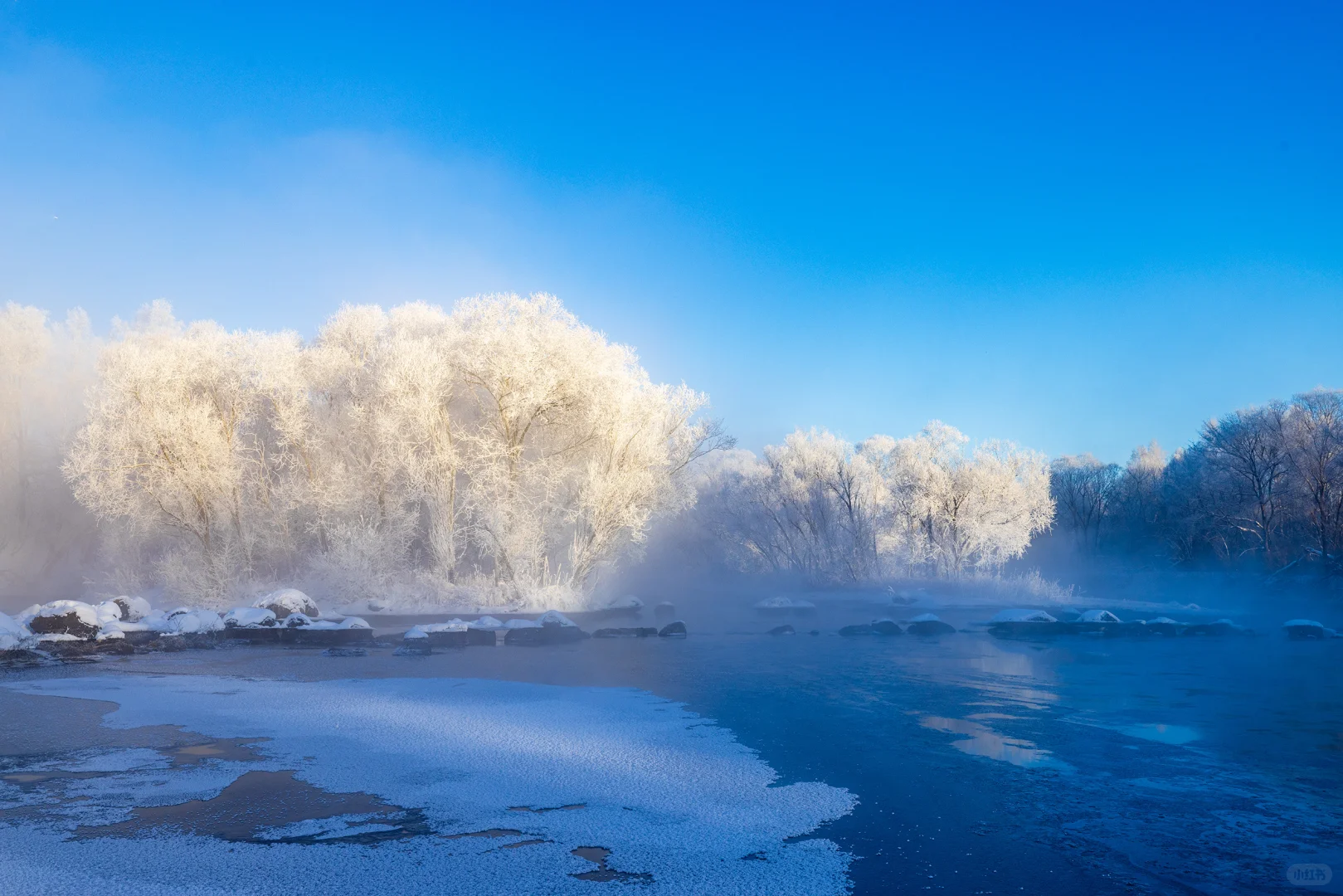 零下30℃的冰雪雾凇童话世界