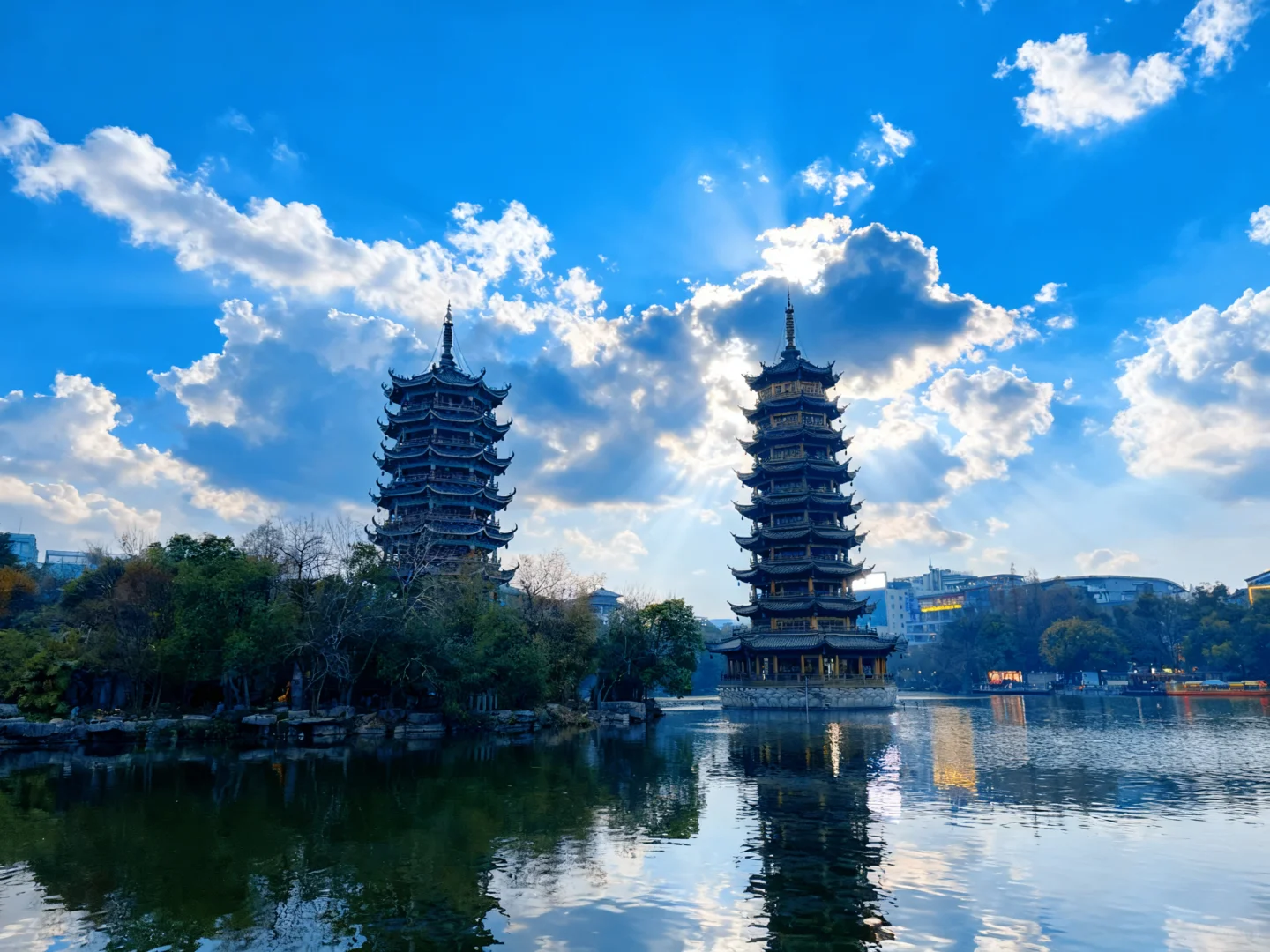 桂林市区最不废腿景色还超美的景点推荐🤙