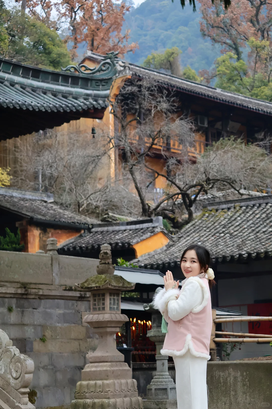 🌾🍂国清寺的秋，是我花0元买到的顶级治愈