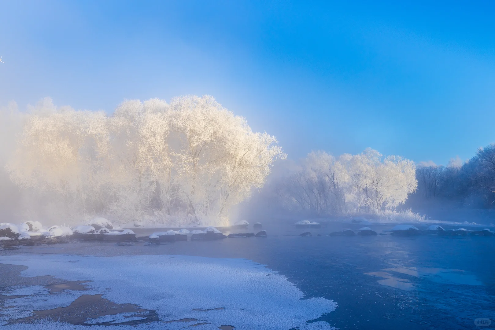 零下30℃的冰雪雾凇童话世界