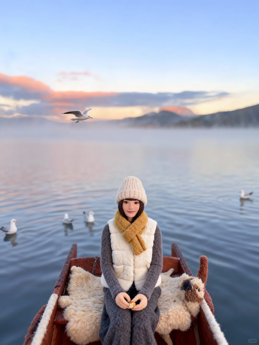 谁懂这个泸沽湖晨雾日出的含金量！！2天365