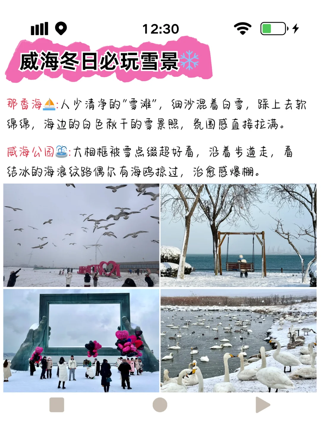 2025冬日去威海攻略来了!(靠谱版)