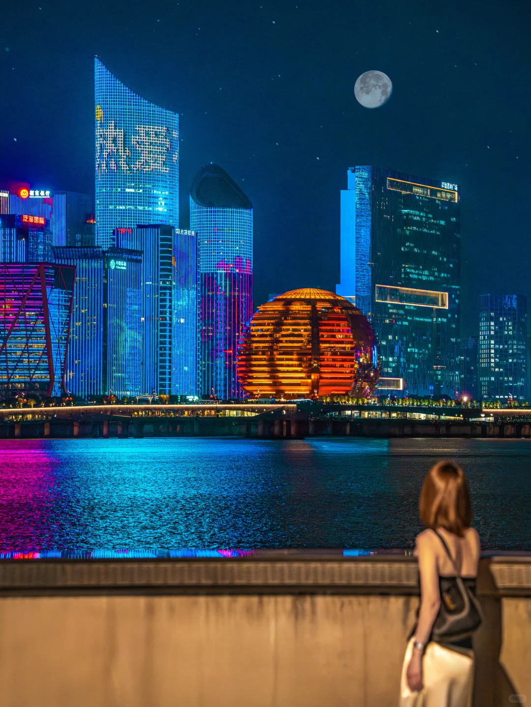 比起西湖🍃我更爱杭州钱塘江夜游citywalk❤️