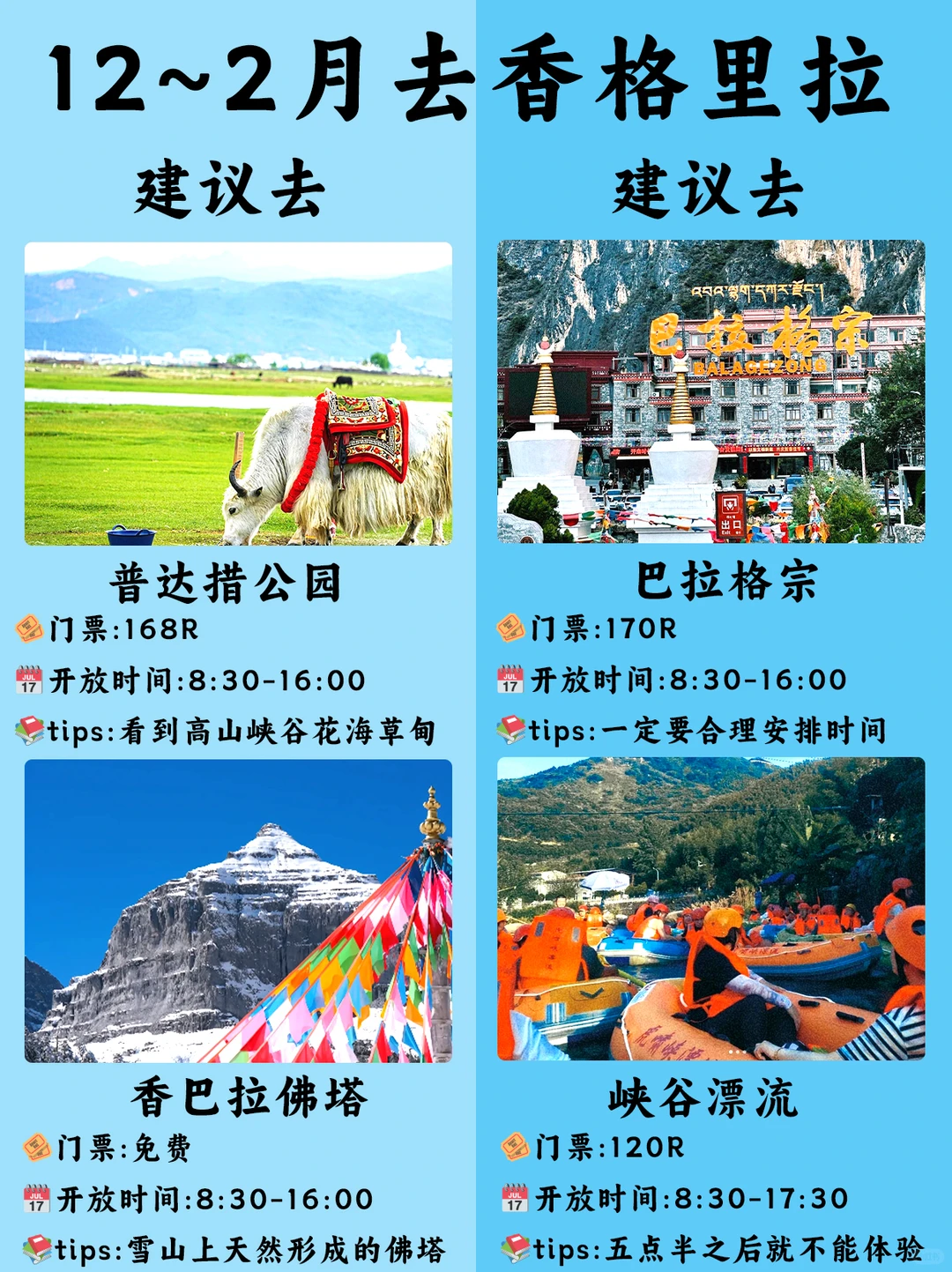 12~2月香格里拉bi玩景点➕美食敲详懒人攻略