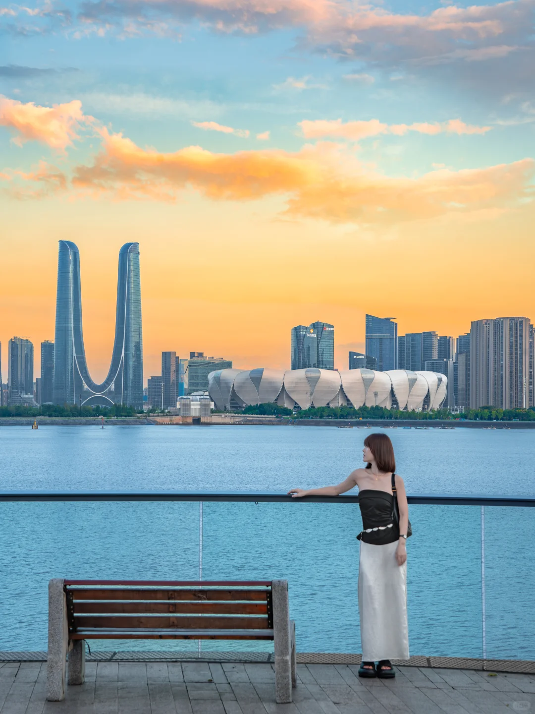 比起西湖🍃我更爱杭州钱塘江夜游citywalk❤️