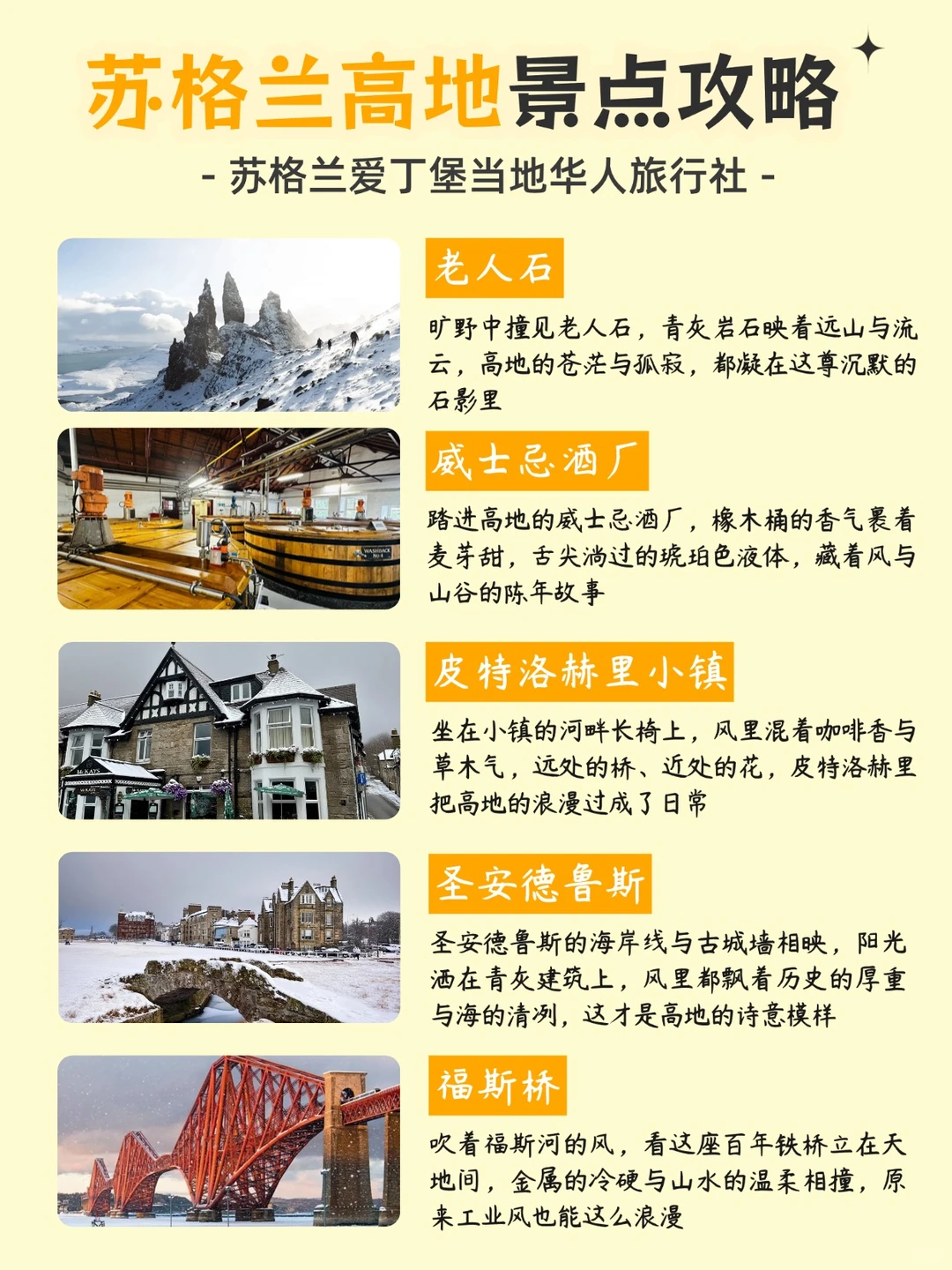 苏格兰高地景点分布一次性说清楚