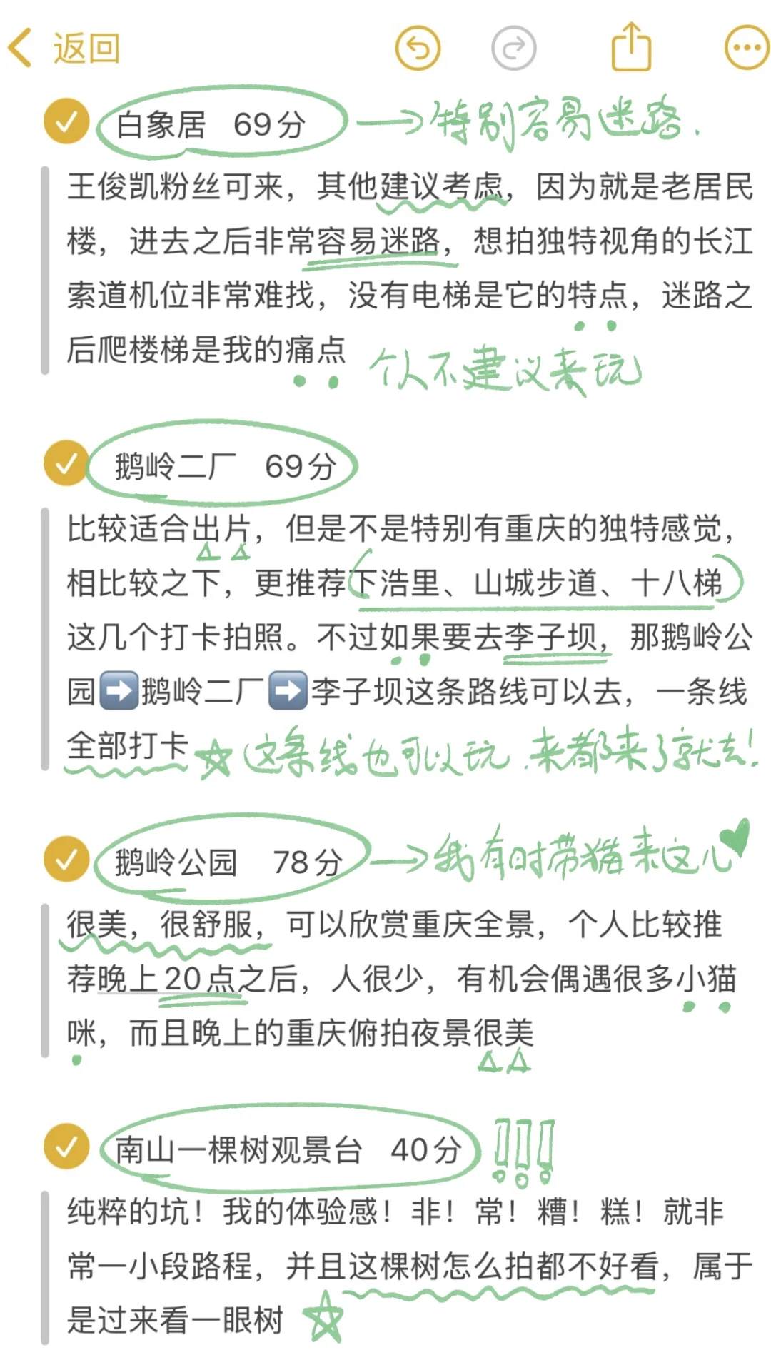 11.5重庆已回，纯主观！锐评！重庆各大景点（附